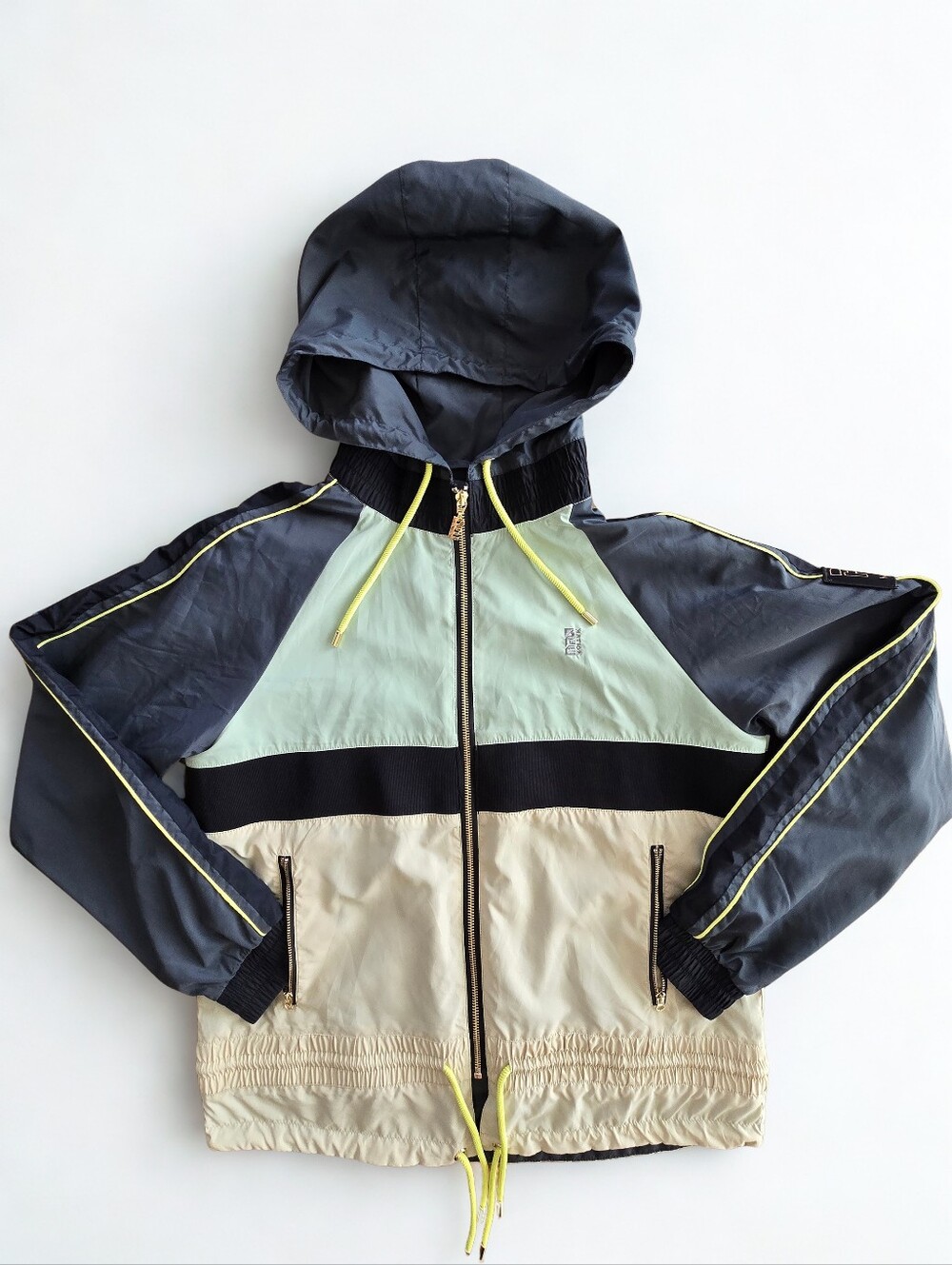 P.E Nation Man Up Colorblock Hooded Windbreaker Jacket XS